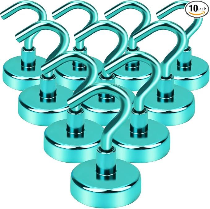 DIYMAG Magnetic Hooks, 30Lbs Strong Heavy Duty Cruise Magnet S-Hook by DIYMAG