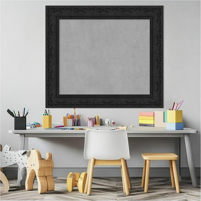 Amanti Art Black Framed Magnetic Board 27x31 Medium Vision Board - Image 5