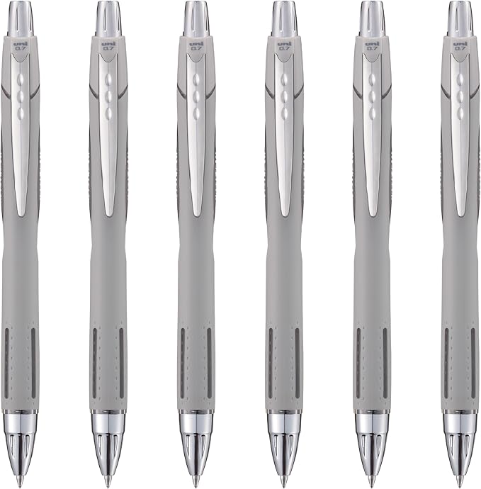 Uni-Ball Jetstream RT Ballpoint Pen, Fine Point, Cloud Barrel, 6 Pens by uni-ball