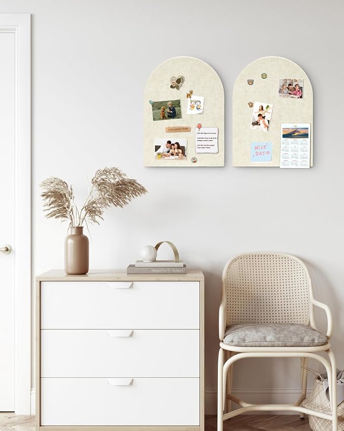 Arched Felt Bulletin Board, Cork Board Alternative - Image 6