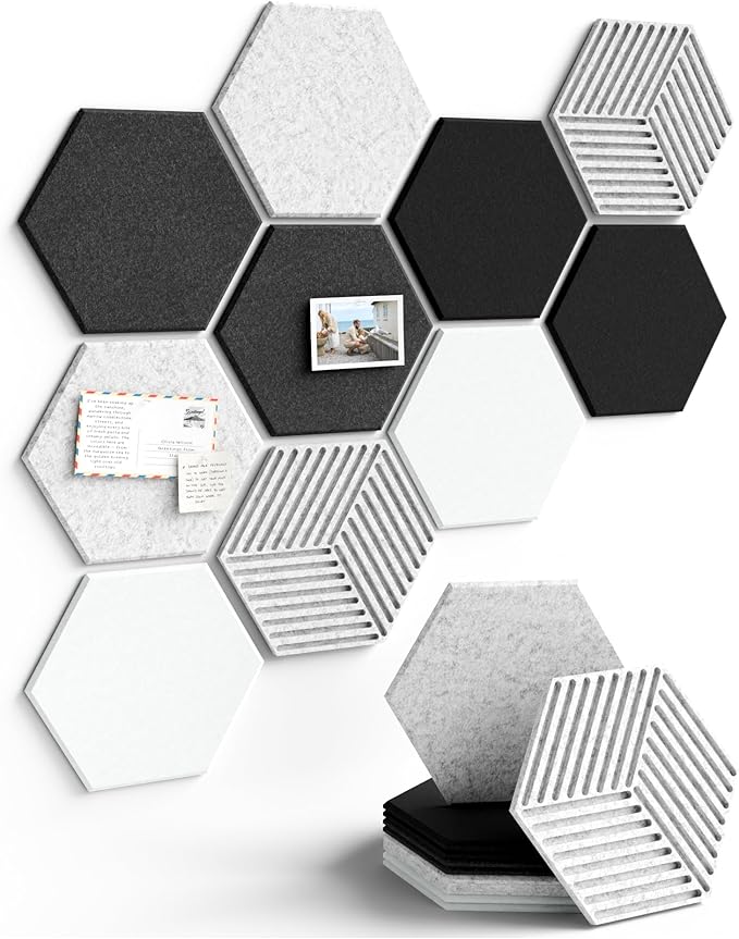 Fluxynara Hexagon Cork Board Alternative by FLUXYNARA