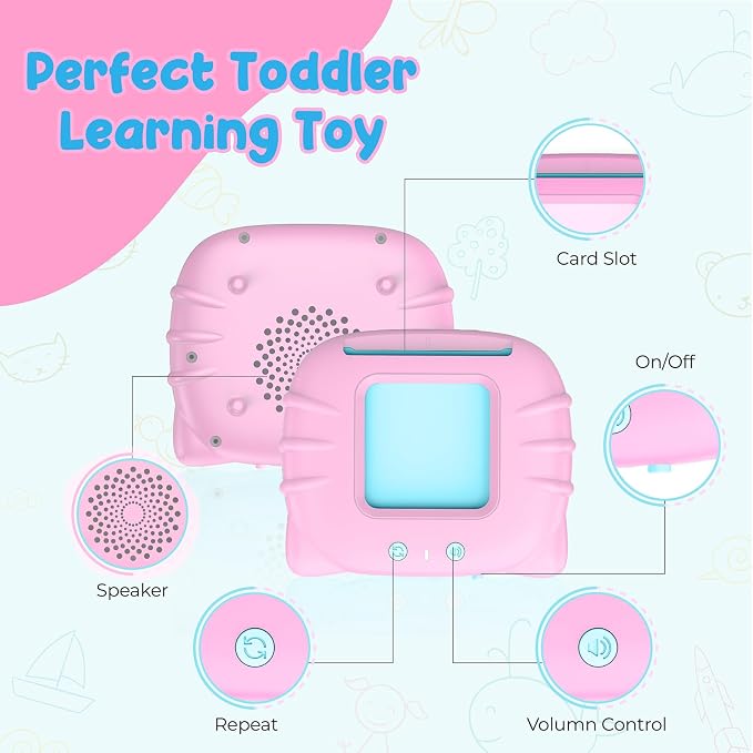 QuTZ ABC Flash Cards for Toddlers 2-4, Autism Toys, Speech Therapy Educational - Image 8