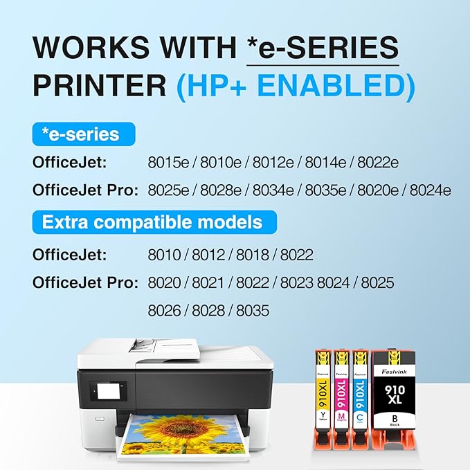 910XL Ink Cartridges Replacement for HP 910XL Ink Cartridges Combo Pack for HP OfficeJet Pro 8025e 8015e 8028e 8035e 8020 8015 8028 8025 8035 Printers-DeskLoop Office