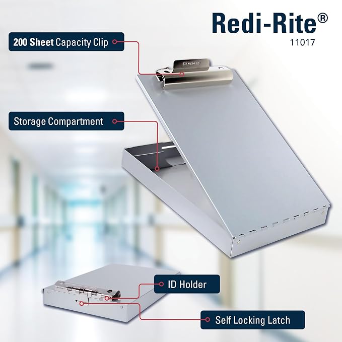 Saunders Recycled Aluminum Redi-Rite Storage Clipboard - Image 3