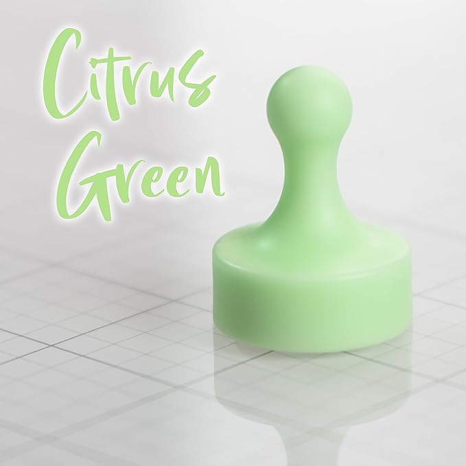 GLASSBOARD STUDIO Powerful Neodymium Magnets, Pawn-Shaped - Strong Fridge/Refrigerator and Whiteboard Magnet, Ideal for Office, Kitchen, Crafts - Rare Earth, Heavy Duty (3, Citrus Green)-DeskLoop Office