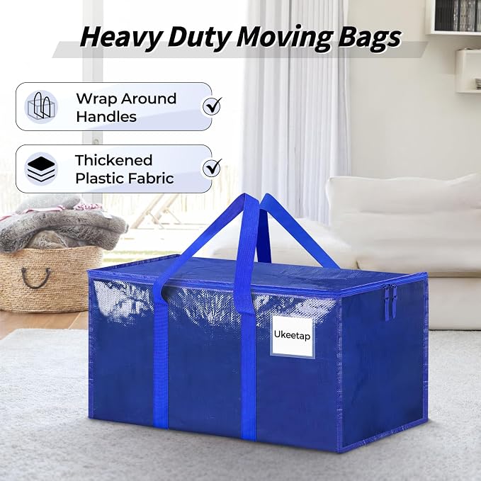 16 Pack Extra Large Heavy Duty Moving Bags, Reinforced Handles & Heavy-Duty - Image 4