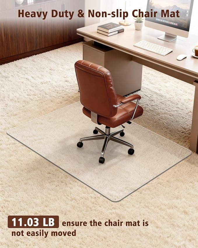 Soimeat Hard Frosted Office Chair Mat - Image 3