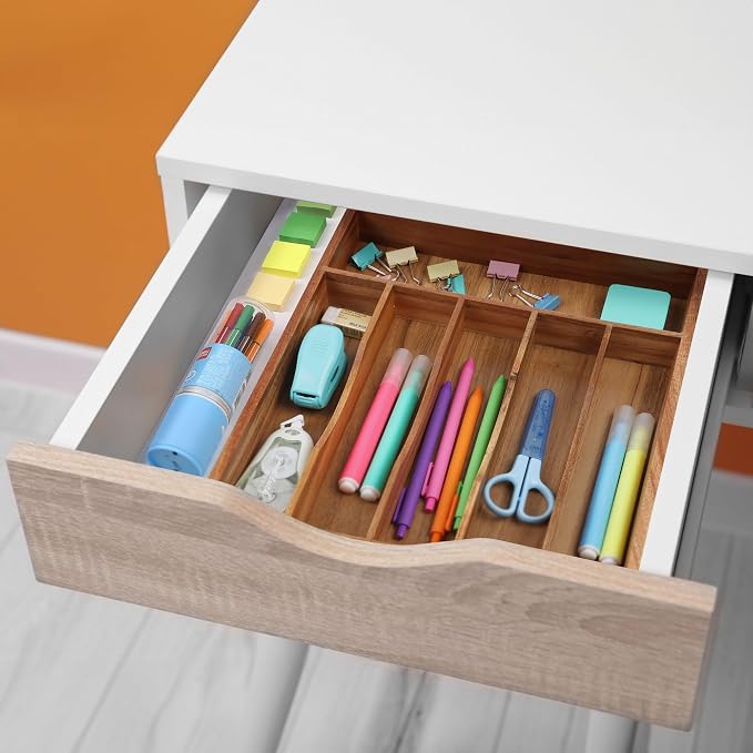 Oridom Kitchen Acacia Silverware Organizer - Image 9