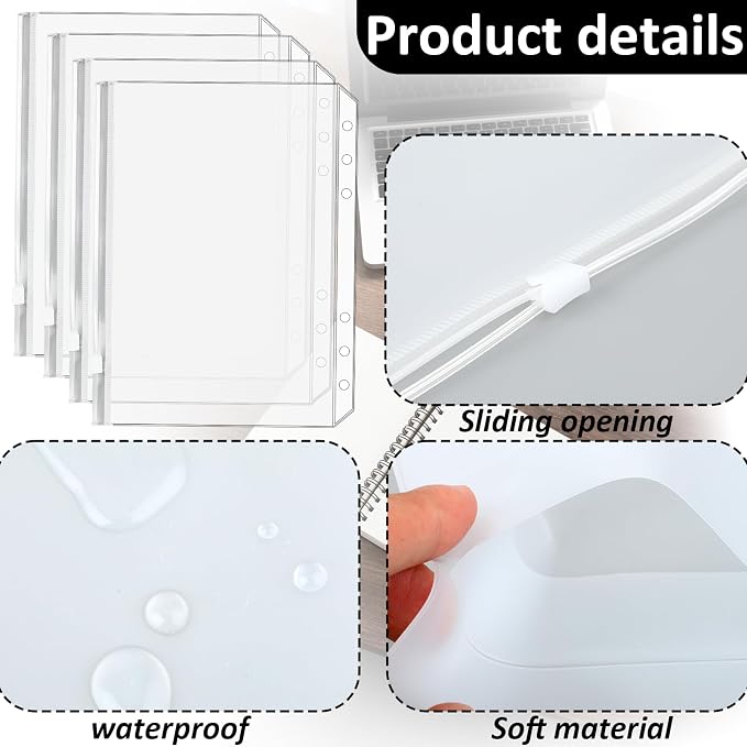 Premium Clear Binder Zipper Folders - Image 4