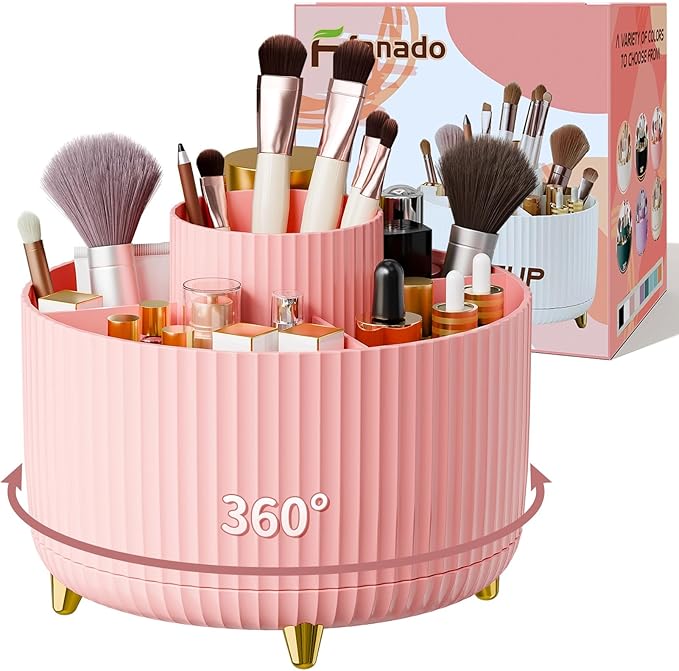 fanado 360° Rotate Makeup Brush Holder Organizer, Makeup Organizers Countertop by Unknown