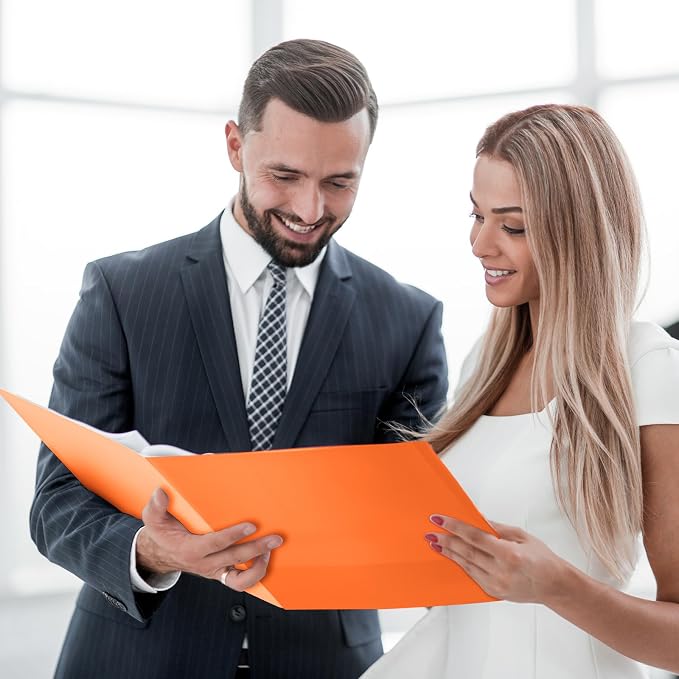 BIBRADAA® 50 Packs Orange Folders - Image 6