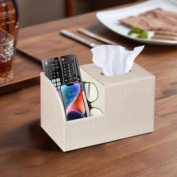 PU Leather Square Tissue Box Cover - Image 6