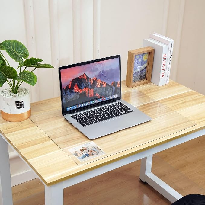 Easy Easy Life Clear Desk Mat Pad 14’’x24’’ Transparent PVC Desk Blotter - Image 2