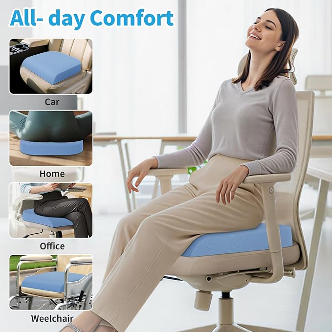 TranquilRelax XLarge Seat Cushion, Memory Foam Cushion - Image 4