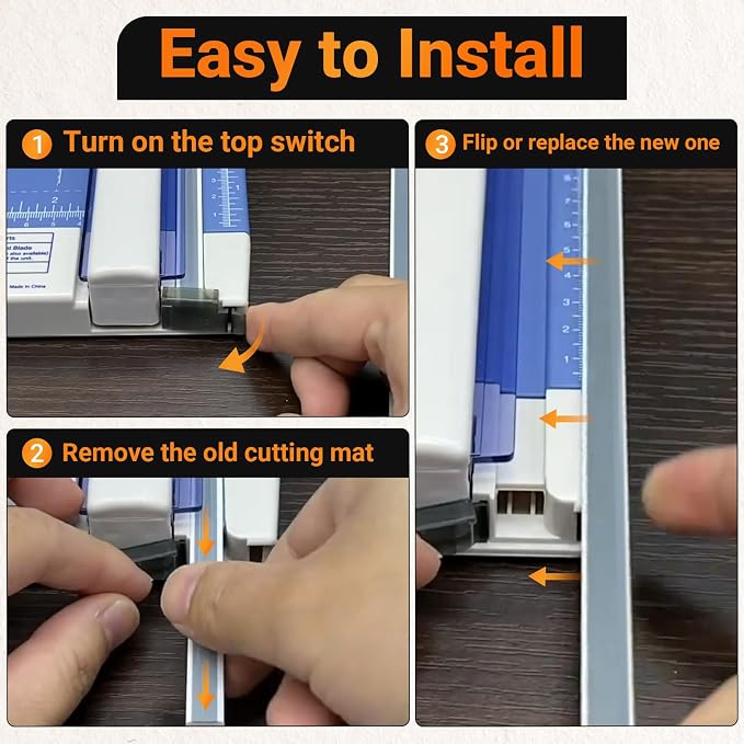 RM-12 Paper Cutting Mat for 12” Paper Trimmer & Craft Cutting Tool, Reusable - Image 6