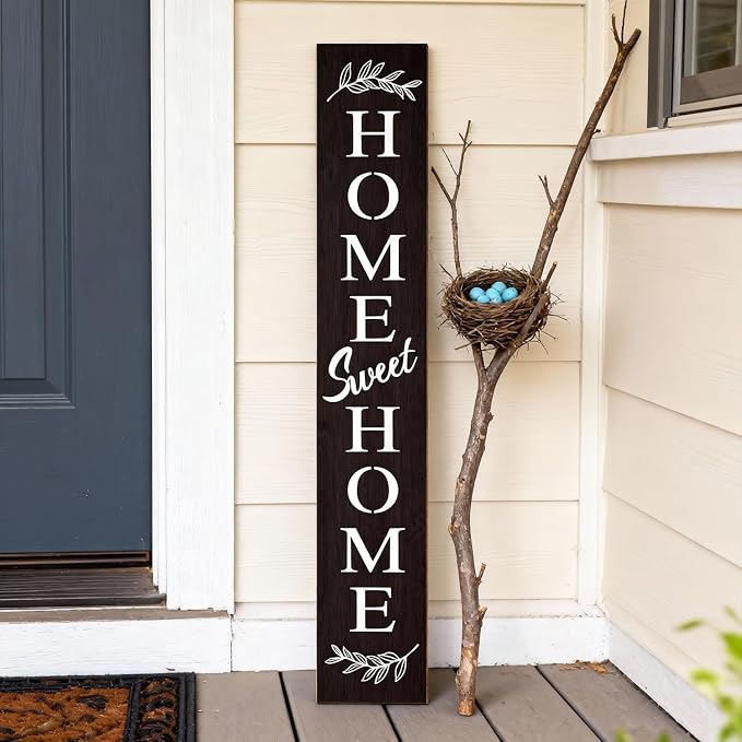Farmhouse Wooden Welcome Sign Stand - Image 7