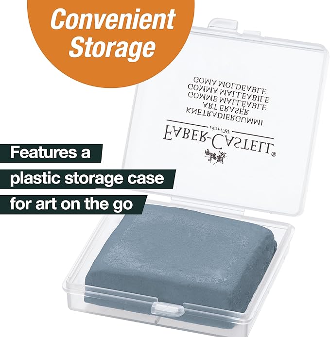 Faber-Castell Kneadable Eraser for Artists in Storage Case - Image 9