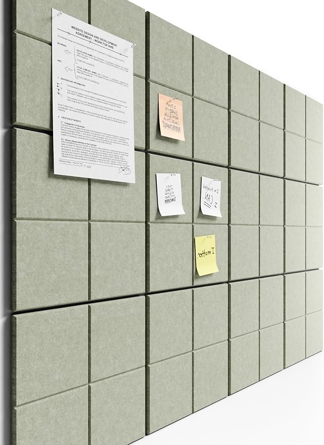 Bumusty Large Cork Board Alternative-47 x35 Felt Bulletin Board Tiles, by Bumusty