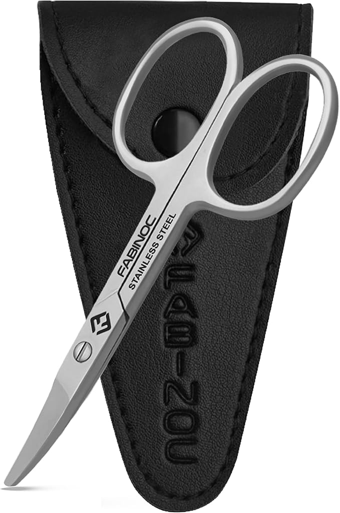 Curved Baby Nail Scissors with Rounded Tips by FABINOC