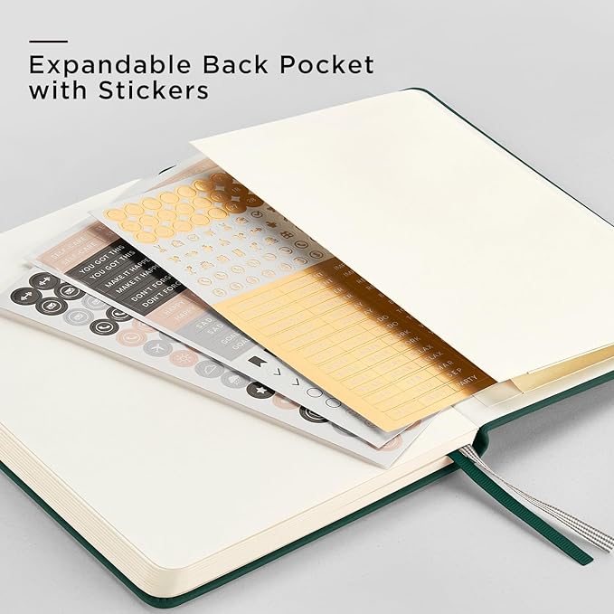 &And Per Se 10-Pack Dotted Notebooks, A5 Hardcover Dotted Journal Set, 160 Pages - Image 6