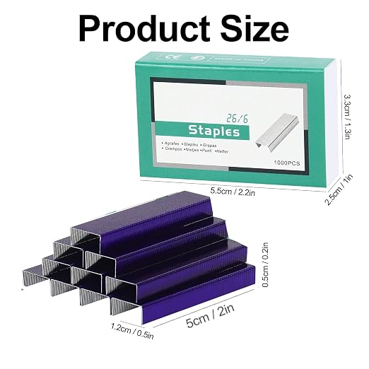 Multibey 5-Pack Purple Staples Bulk Refill - Image 2
