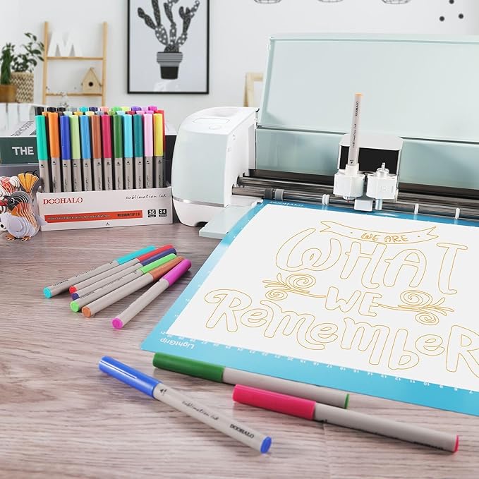 DOOHALO Sublimation Markers Infusible Pens Compatible with Cricut Maker 3/Maker/Explore 3/Air 2/Air 1.0 Tips Sublimation Ink Pens for Mug Press Easy Pressing-DeskLoop Office