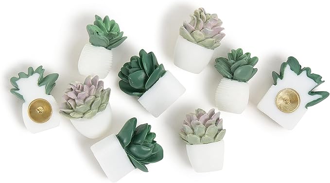 U Brands Succulent Push Pins Set, Office Supplies, Three Assorted Styles - Image 2