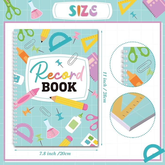 Fuyoooo Teacher Record Book Teacher Grade Books 2026-2027 Spiral Bound Record - Image 2