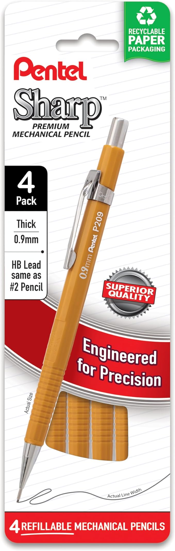 Pentel Sharp Mechanical Pencil, Bold Line by PentelofAmerica