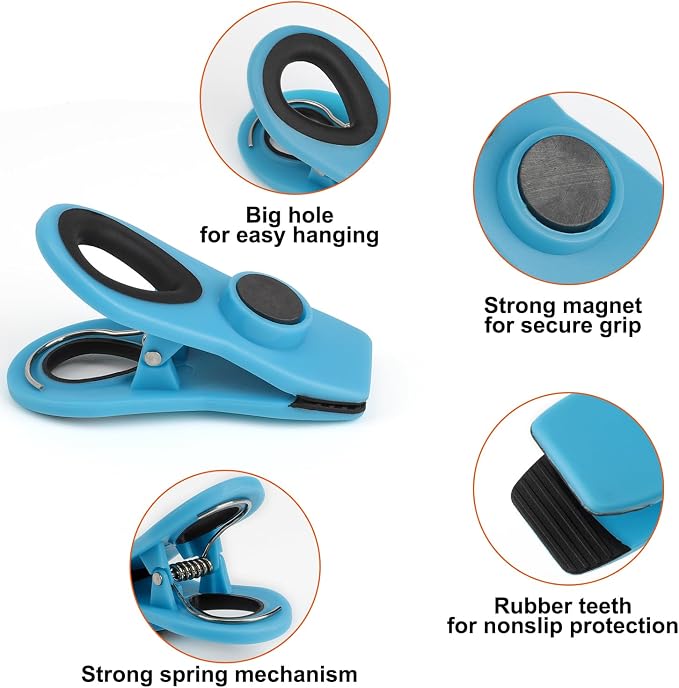TACGEA Chip Clips, Magnetic Bag Clips - Image 5