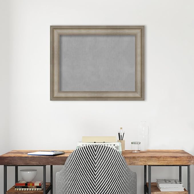 Amanti Art Silver Framed Magnetic Board 23x29 Medium Vision Board - Image 5