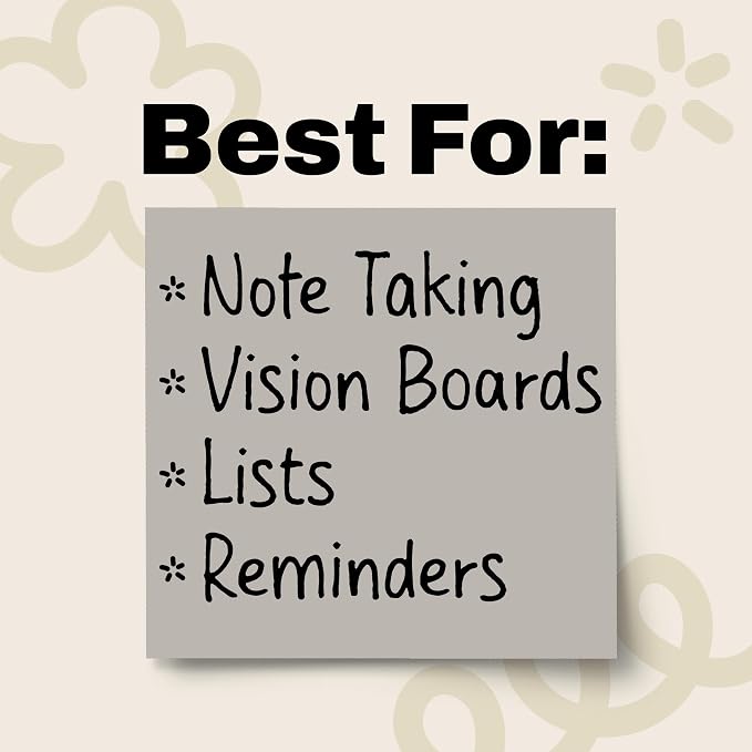 Post-it Super Sticky Notes, 3 x 3 in, Neutrality, 3 Pads, 45 Sheets/Pad | - Image 9
