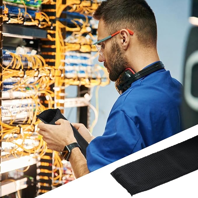 ASelected 26.2ft Hydraulic Hose Protector Sleeve，Polyester Chain Cover Sleeve - Image 6