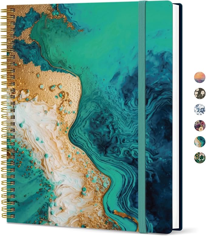 Taja Large Spiral Lined Journal by Taja