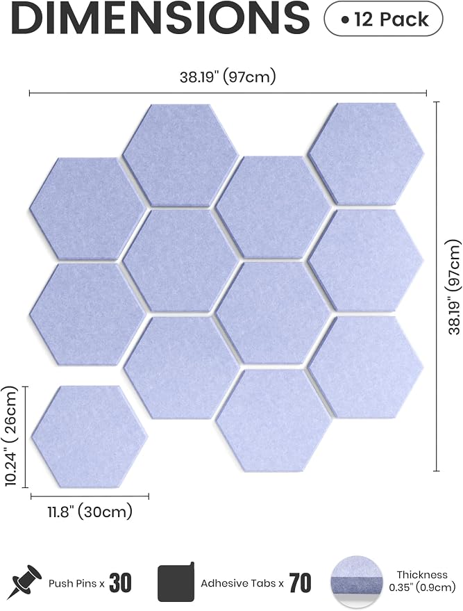 Fluxynara Hexagon Cork Board Alternative - Image 2