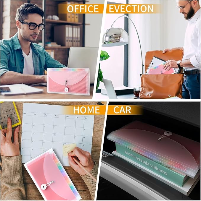 2Pcs Receipt Coupon Organizer, 13 Pockets Small Accordion File Organizer - Image 7