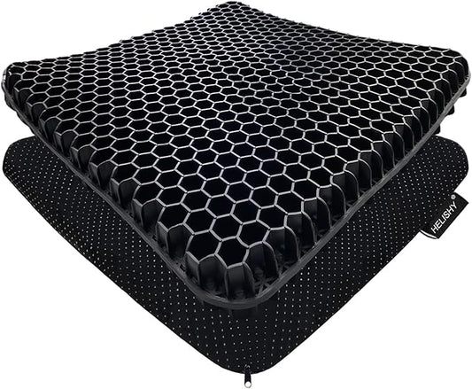 Gel Seat Cushion for Long Sitting Pressure Relief by Helishy