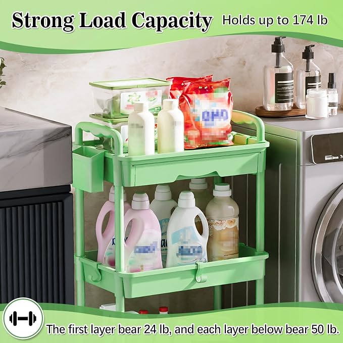 SUNALLY 3-Tier Rolling Cart - Image 5
