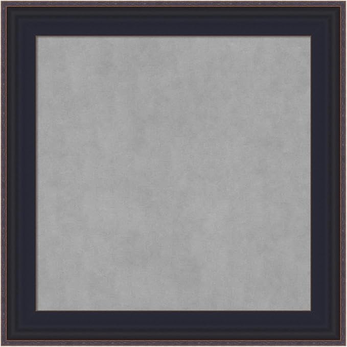 Amanti Art Black Framed Magnetic Board 15x15 X-Small Vision Board by AmantiArt