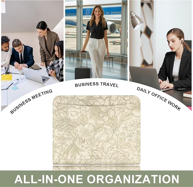 Leathario Portfolio Binder, Includes 5 Folder Index Dividers and 3 Notepads - Image 8