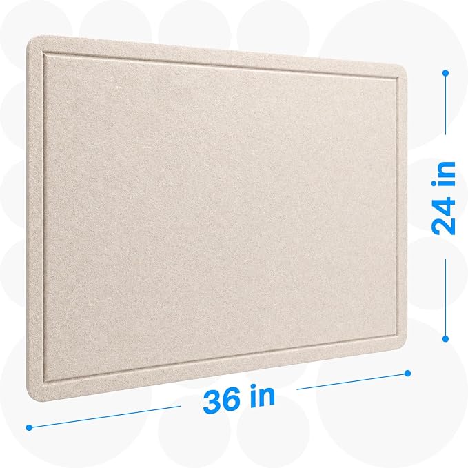 OWLKELA 36 x 24 inch Felt Bulletin Board, Self-Adhesive Pin Board - Image 2