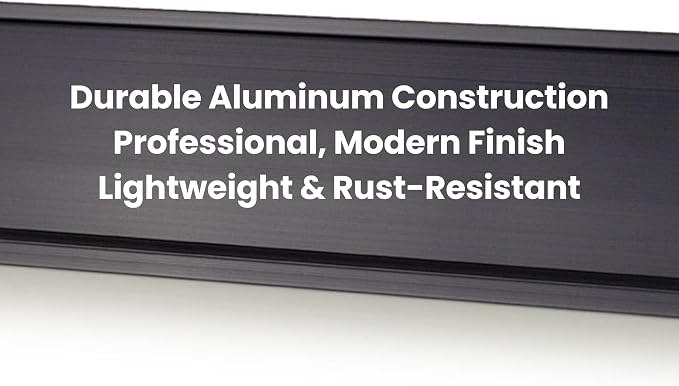 2" x 8" Aluminum Office Desk Nameplate Sign Holder 1 Pack - Image 3