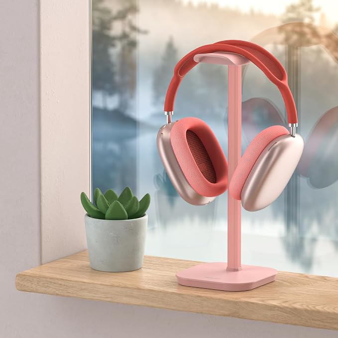 Headphone Stand, Desktop Headset Holder Desk Earphone Stand Aluminum Headset - Image 8