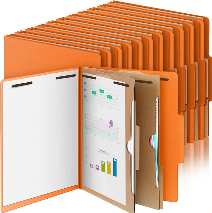 Skyygemm 24 Pcs Classification Folders Letter Size, 2 Pocket Dividers by Skyygemm