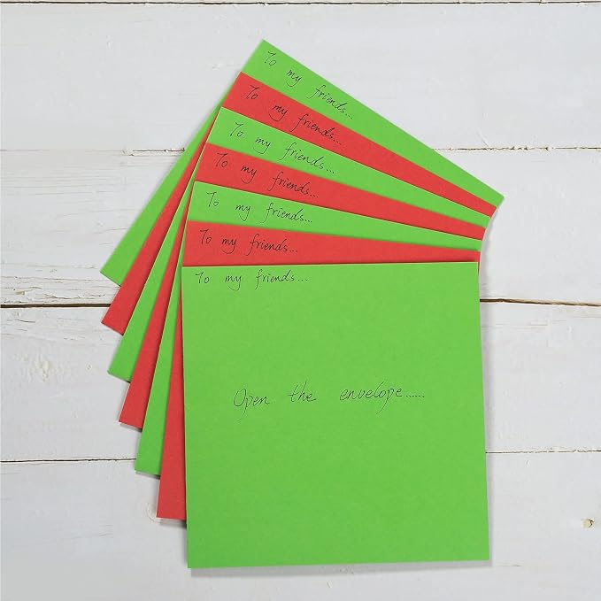 50 Pack 6 x 6 Square Envelopes Self Seal, Colorful | - Image 7
