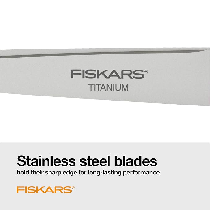 Fiskars 8” Everyday Titanium Comfort Grip Scissors, Home & Office Scissors - Image 3