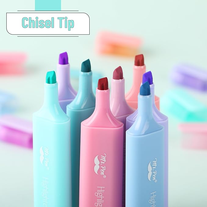 Mr. Pen- Highlighters, 8 Pack, Morandi Colors | Highlighters - Image 4