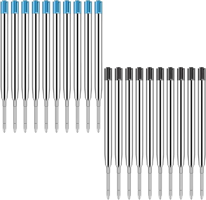 20 Pack Ink Pen Refills for Parker, Ballpoint Pen Refills, 3.9" Medium 1.0 mm by Unknown