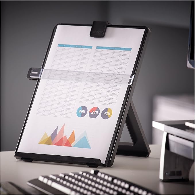 Fellowes Letter Sized Non-Magnetic Copyholder, 7.38 x 10.13 x 11.25 inches - Image 7