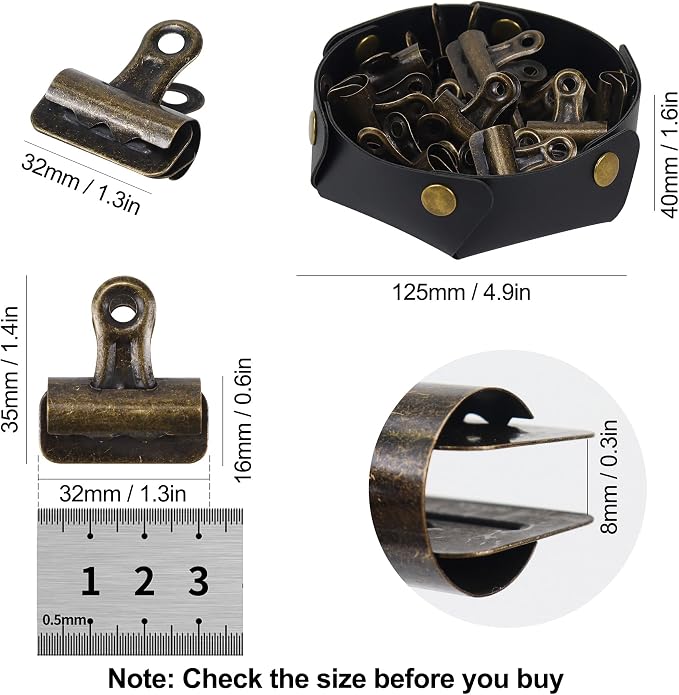 MultiBey Vintage Bulldog Clips - Image 5